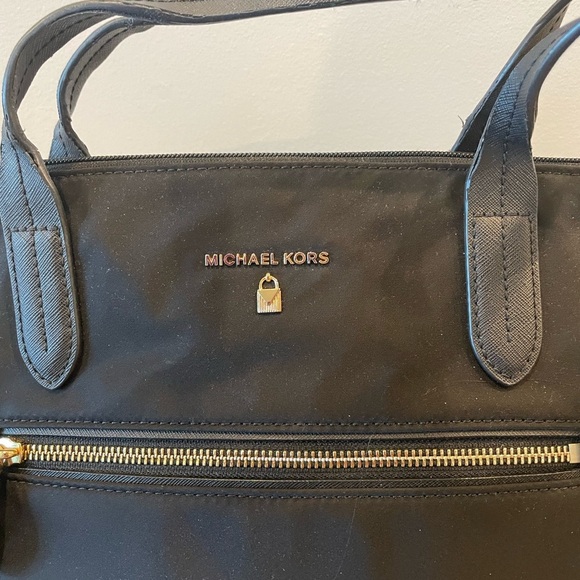 Michael Kors travel bag nylon weekender black luggage handbag - Picture 2 of 7